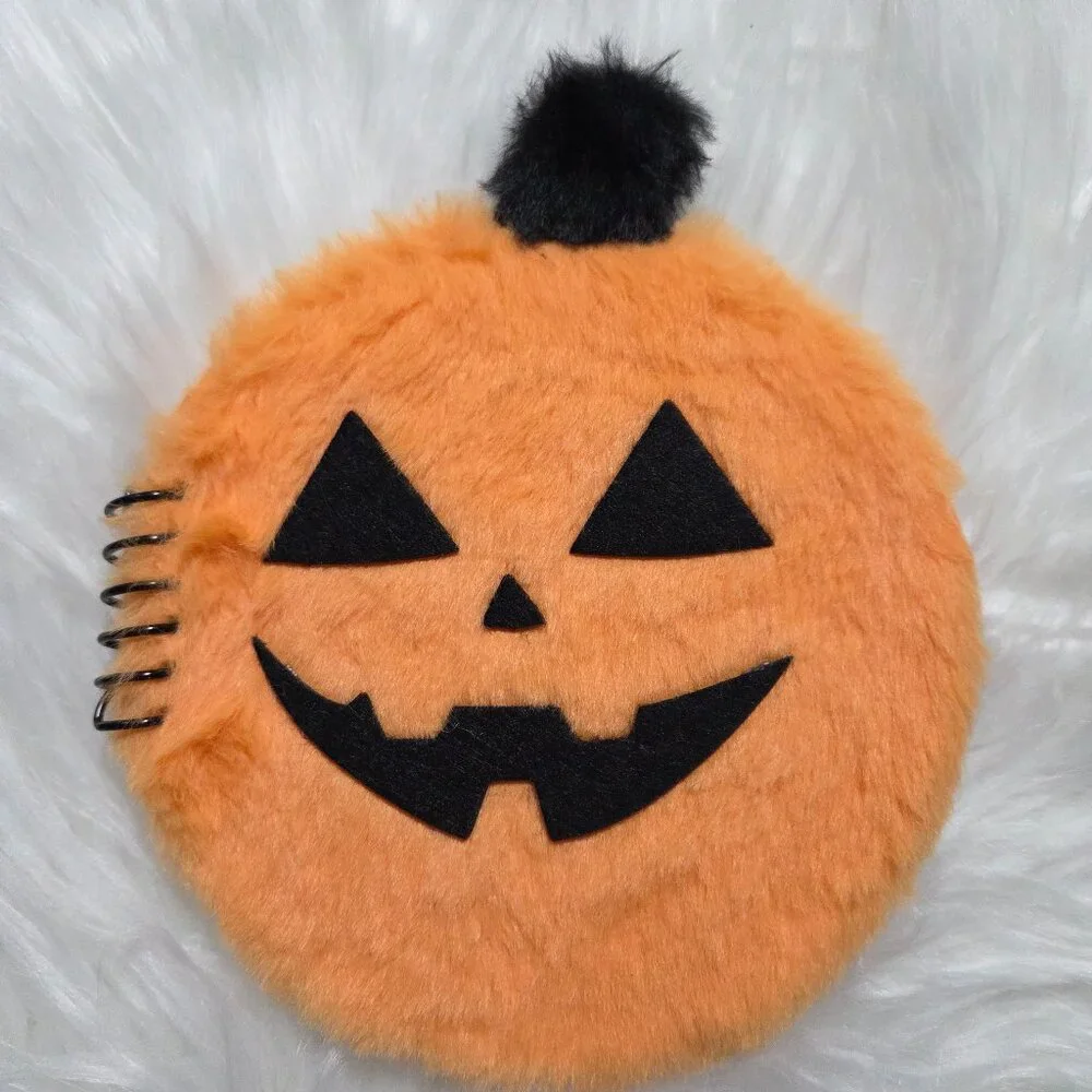 Halloween Pumpkin & Monster Plush Notebook Set